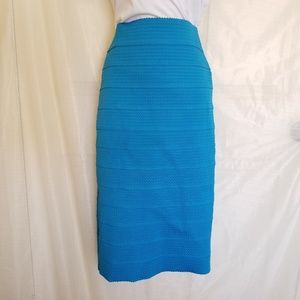New York & Co Blue Pencil Skirt
